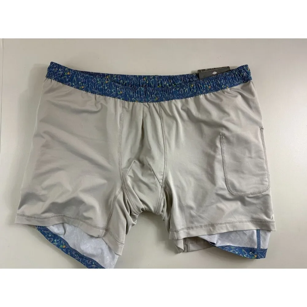 Southern Shirt Co Happy Hour Swim Shorts Men 2X Blue 5.5